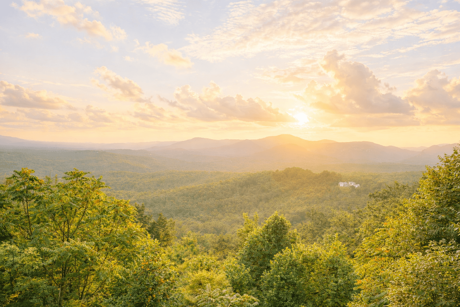 Golden Ridge Drive mountain homesite in Vista at Bill's Mountain, Lake Lure NC
